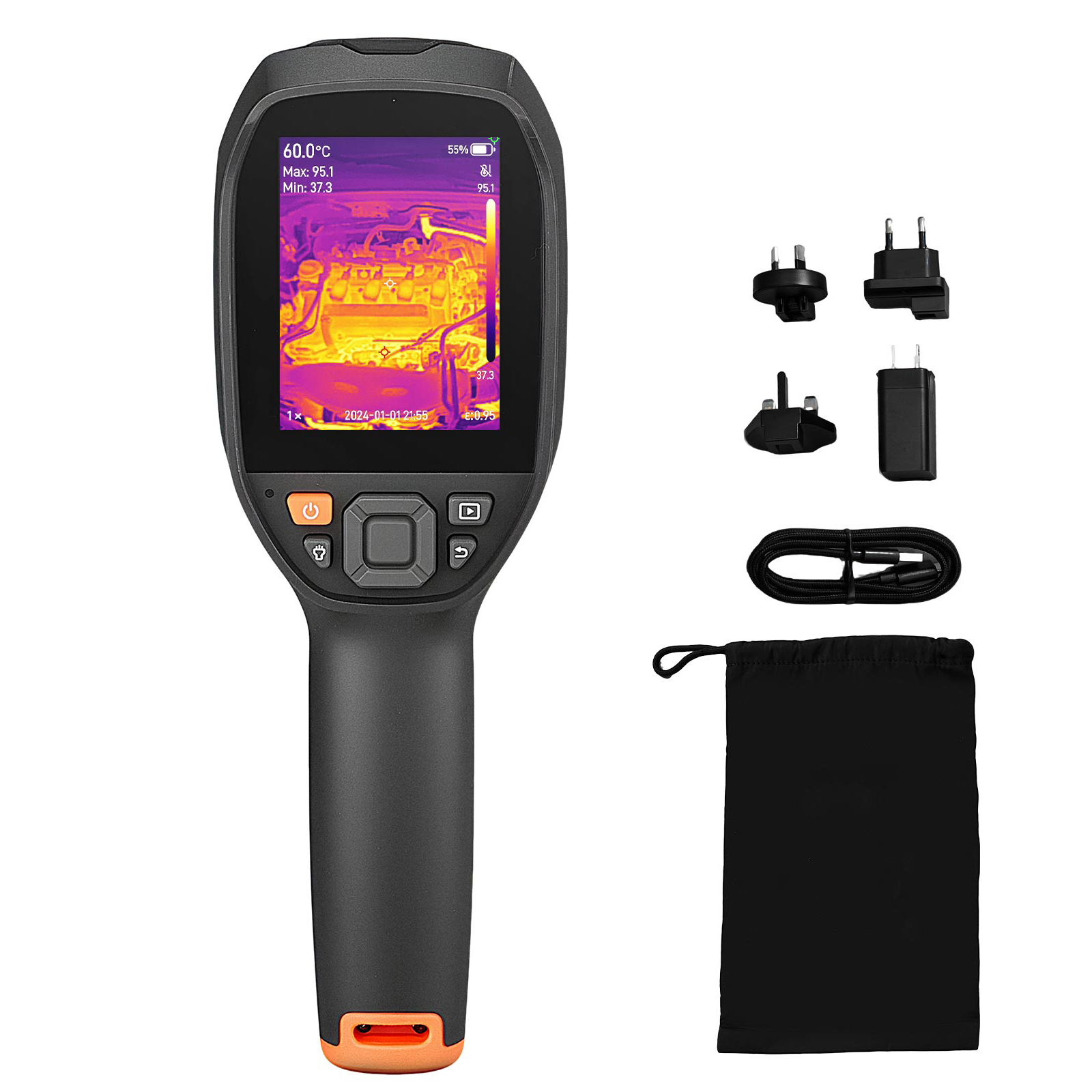 Thermal Imaging Camera 256X192 - กล้องถ่ายภาพความร้อน VEVOR Pro ความละเอียดสูงพิเศษ 512 x