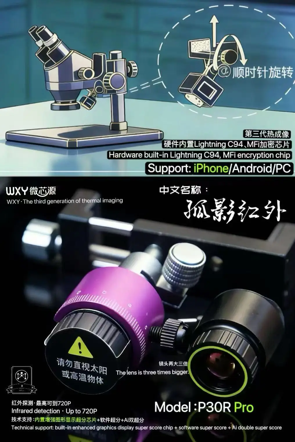 กล้องถ่ายภาพความร้อนอินฟราเรด  - Thermal Imaging Camera 256X192 บทวิจารณ์และราคา