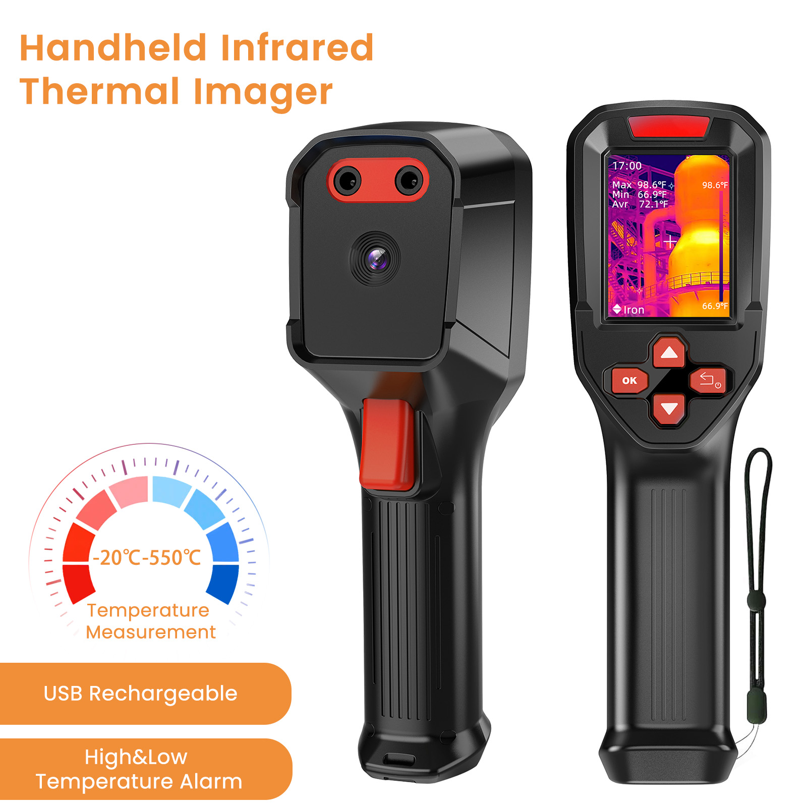 กล้องถ่ายภาพความร้อนแบบชาร์จ U - Nf 521 Thermal Imaging Camera บทวิจารณ์และราคา